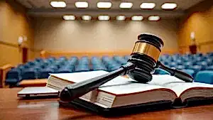 YÖK denetimi, kitaplar, dizüstü bilgisayar ve mahkeme tokmağı