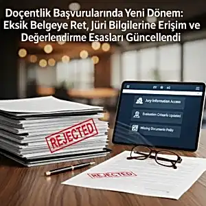 Doçentlik başvurularında yeni dönem